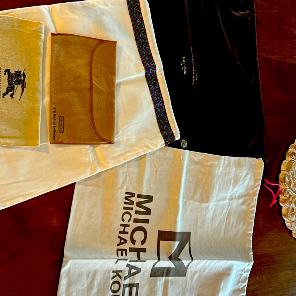 TORY BURCH, Michael Kors, Kate Spade, Burberry, Coach DUST Bags (5)